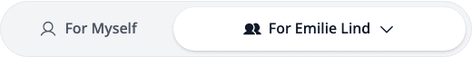 Booking context selector