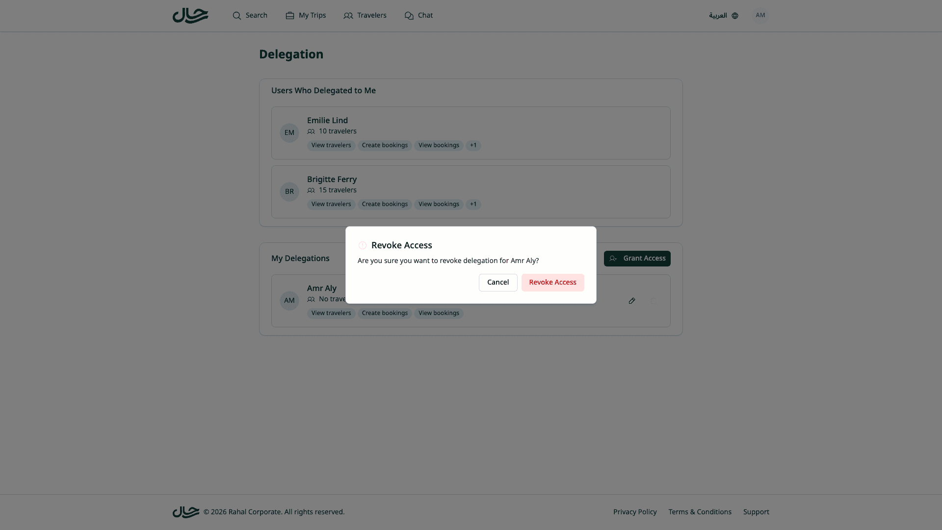 Revoke Confirmation Dialog